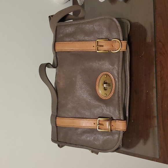 Fossil Accessories - Fossil Toupe Leather  Bag